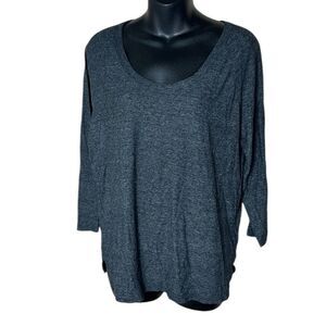 Standard James perse women’s grey scoop neck long sleeve tee size 3